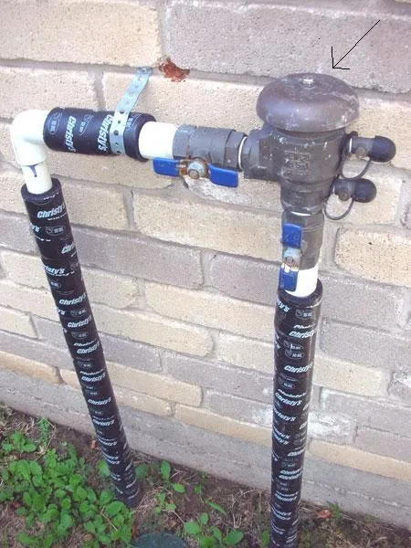 irrigation backflow installed