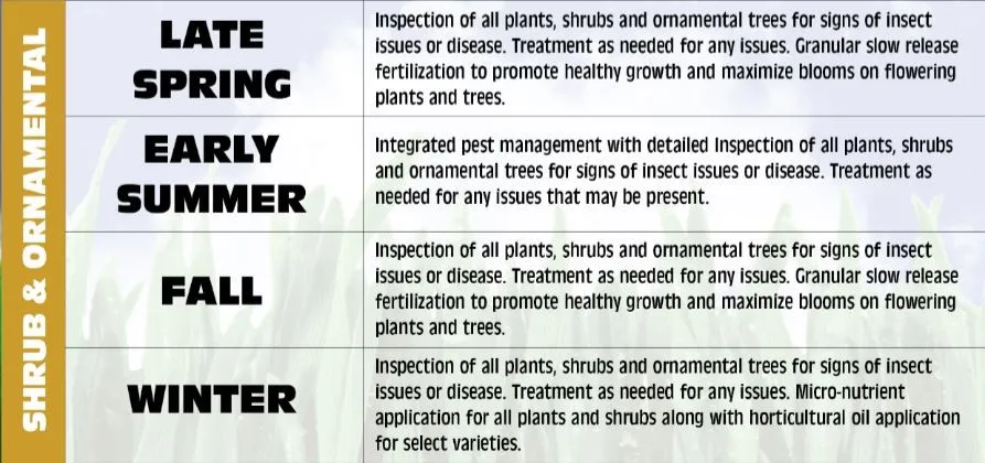 shrub and ornamental orograms