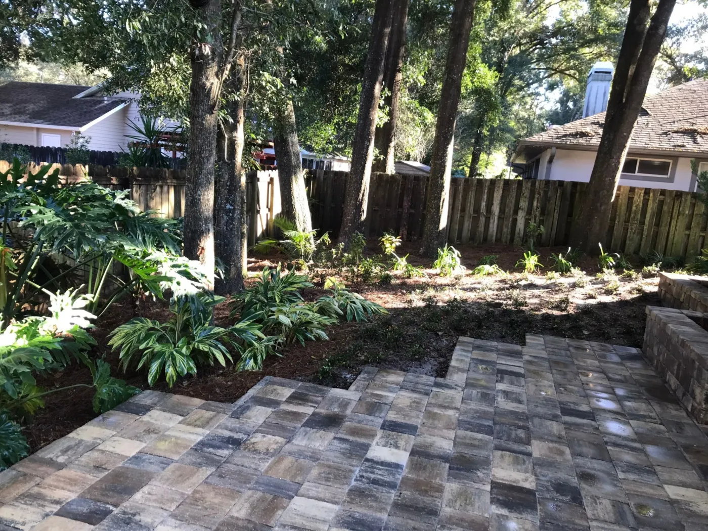 backyard hardscape